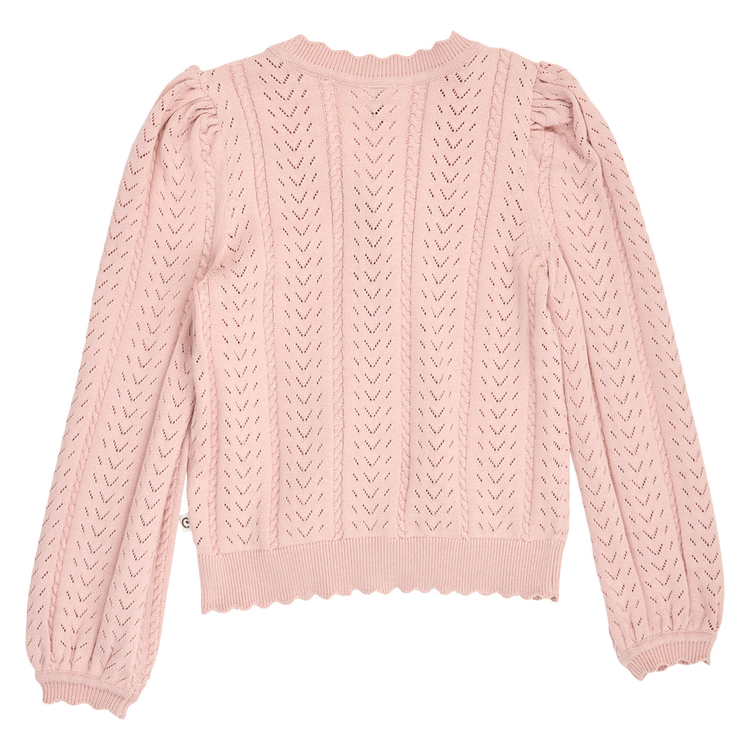 müsli Knit Pointelle Cardigan L_S Tee Blush 014150801