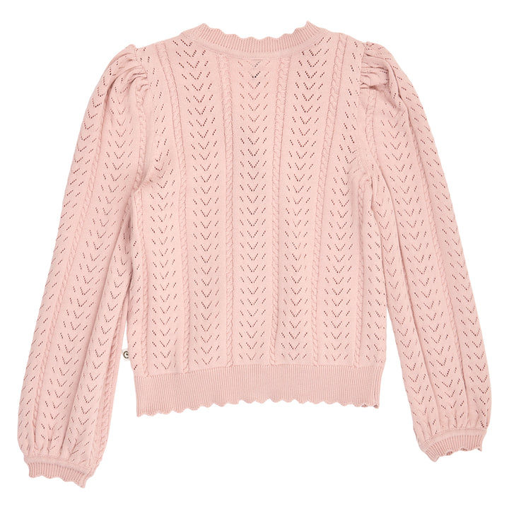 müsli Knit Pointelle Cardigan L_S Tee Blush 014150801