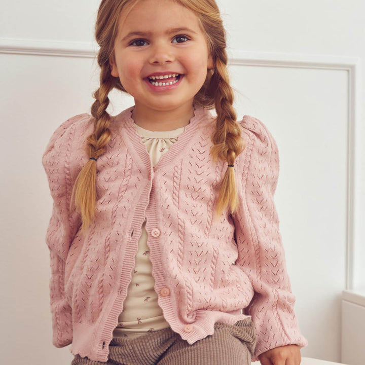 müsli Knit Pointelle Cardigan L_S Tee Blush 014150801