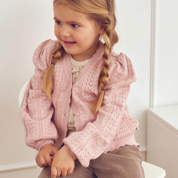 müsli Knit Pointelle Cardigan L_S Tee Blush 014150801