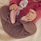 müsli Knit Pointelle Heart Pants Baby Pants Walnut 017080802