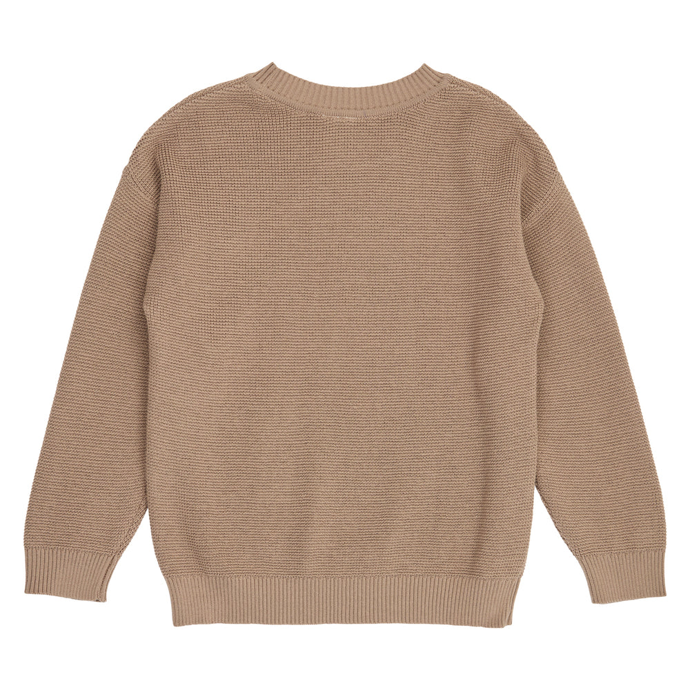 müsli Knit Sweater L_S Tee Walnut 017080802