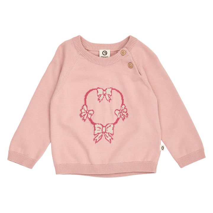 müsli Love Knit Jacquard Sweater Baby L_S Tee Blush 014150801