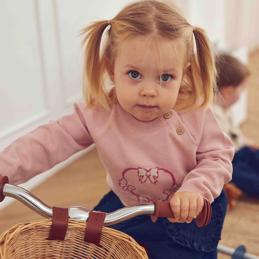 müsli Love Knit Jacquard Sweater Baby L_S Tee Blush 014150801