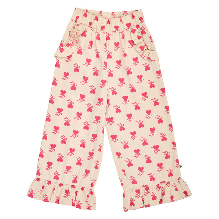 müsli Love Letter Frill Wide Leg Pants Pants Oak/ Rouge red 690000340