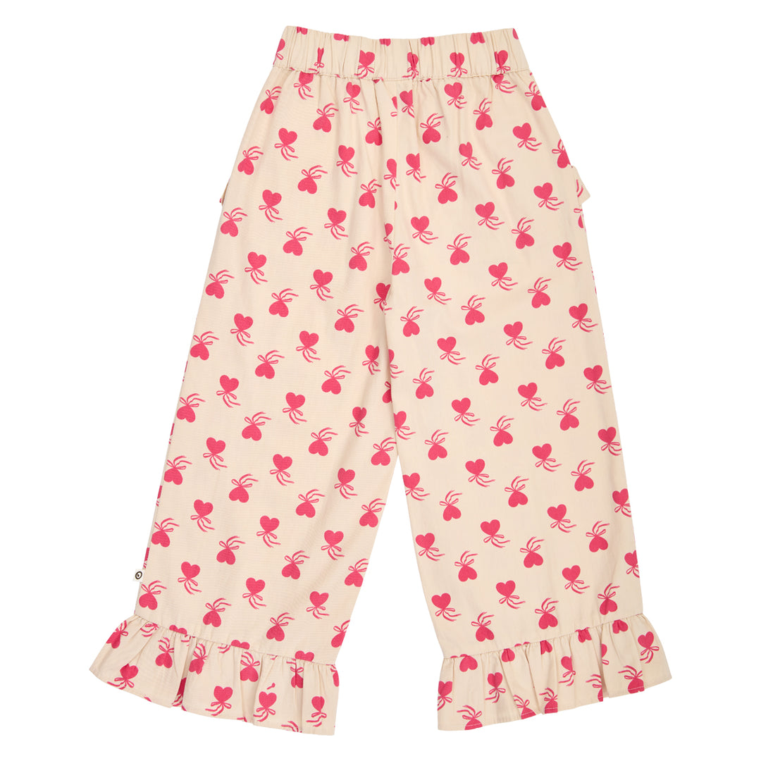 müsli Love Letter Frill Wide Leg Pants Pants Oak/ Rouge red 690000340