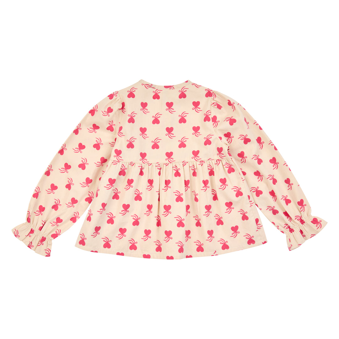 müsli Love Letter L/S Blouse L_S Tee Oak/ Rouge red 690000340
