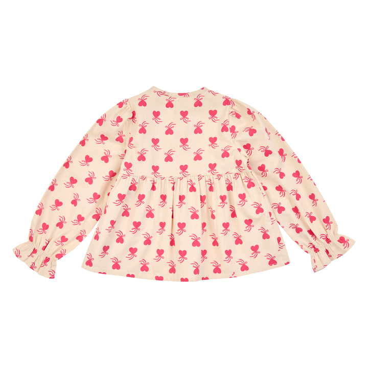 müsli Love Letter L/S Blouse L_S Tee Oak/ Rouge red 690000340