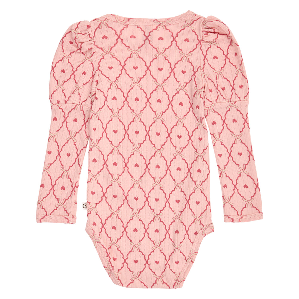 müsli Love Puff L/S Body Bodystockings Blush/ Baroque rose/ Oak 690000333