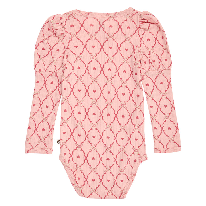 müsli Love Puff L/S Body Bodystockings Blush/ Baroque rose/ Oak 690000333