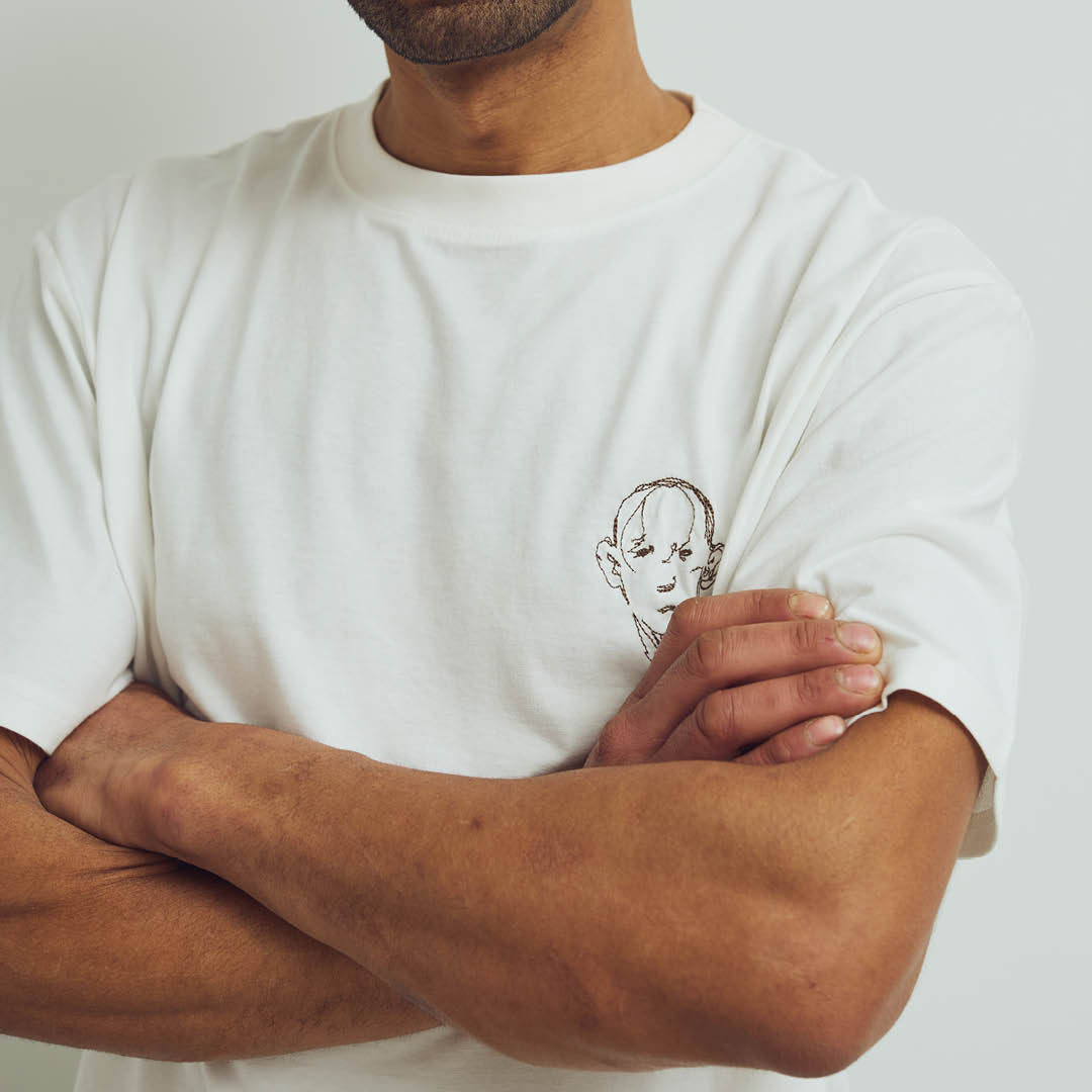 Conservandum MARIUS BOX fit T-shirt S_S Tee Bone white 011480101