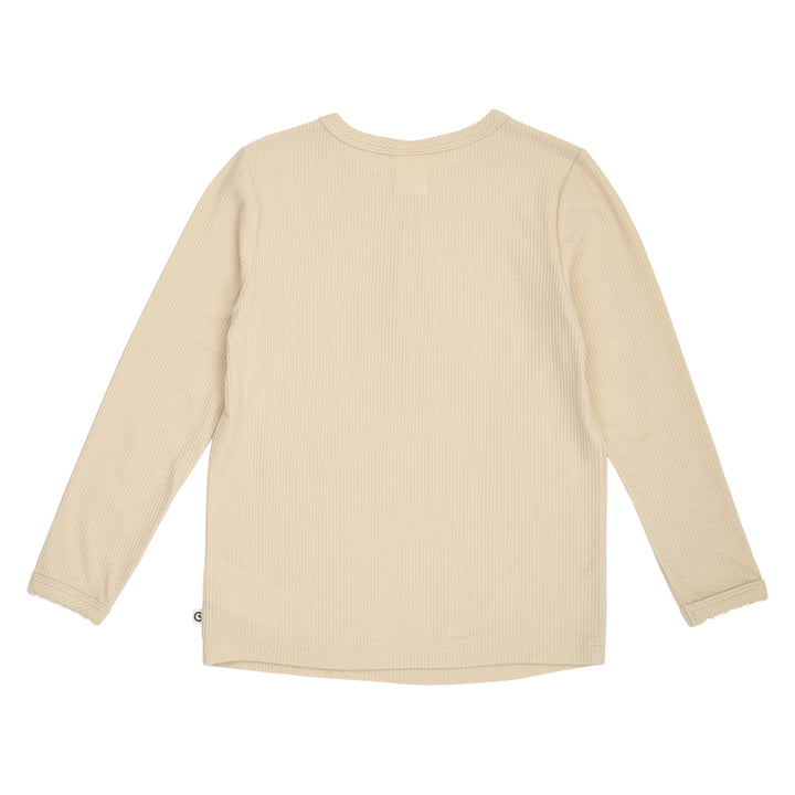 müsli MELLOW tencel picot top L_S Tee Oak 013040001