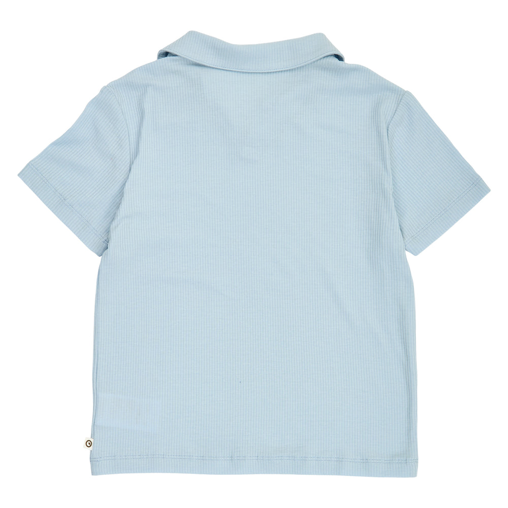 müsli MELLOW tencel polo S_S Tee Ocean 014421102