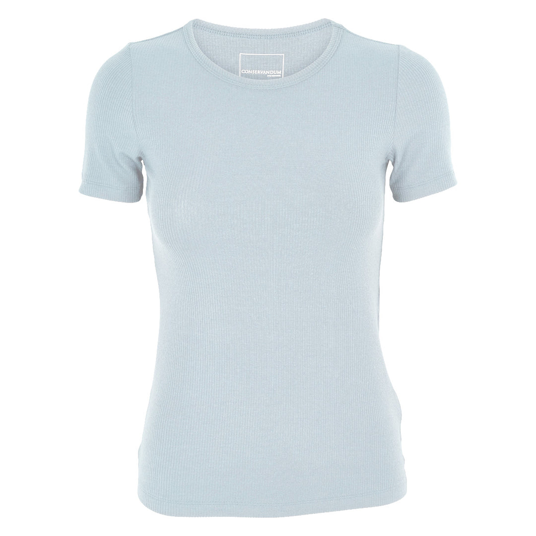 Conservandum MELLOW tencel rib T-shirt S_S Tee Ocean 014421102