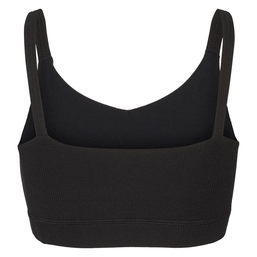 Conservandum MELLOW tencel rib bra top S_S Tee Black 019400706