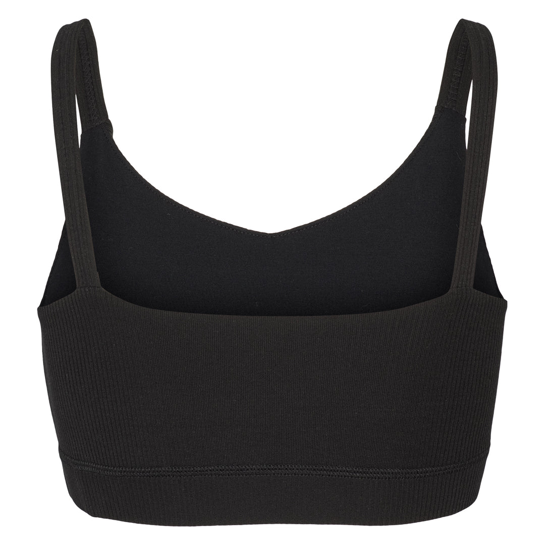 Conservandum MELLOW tencel rib bra top S_S Tee Black 019400706