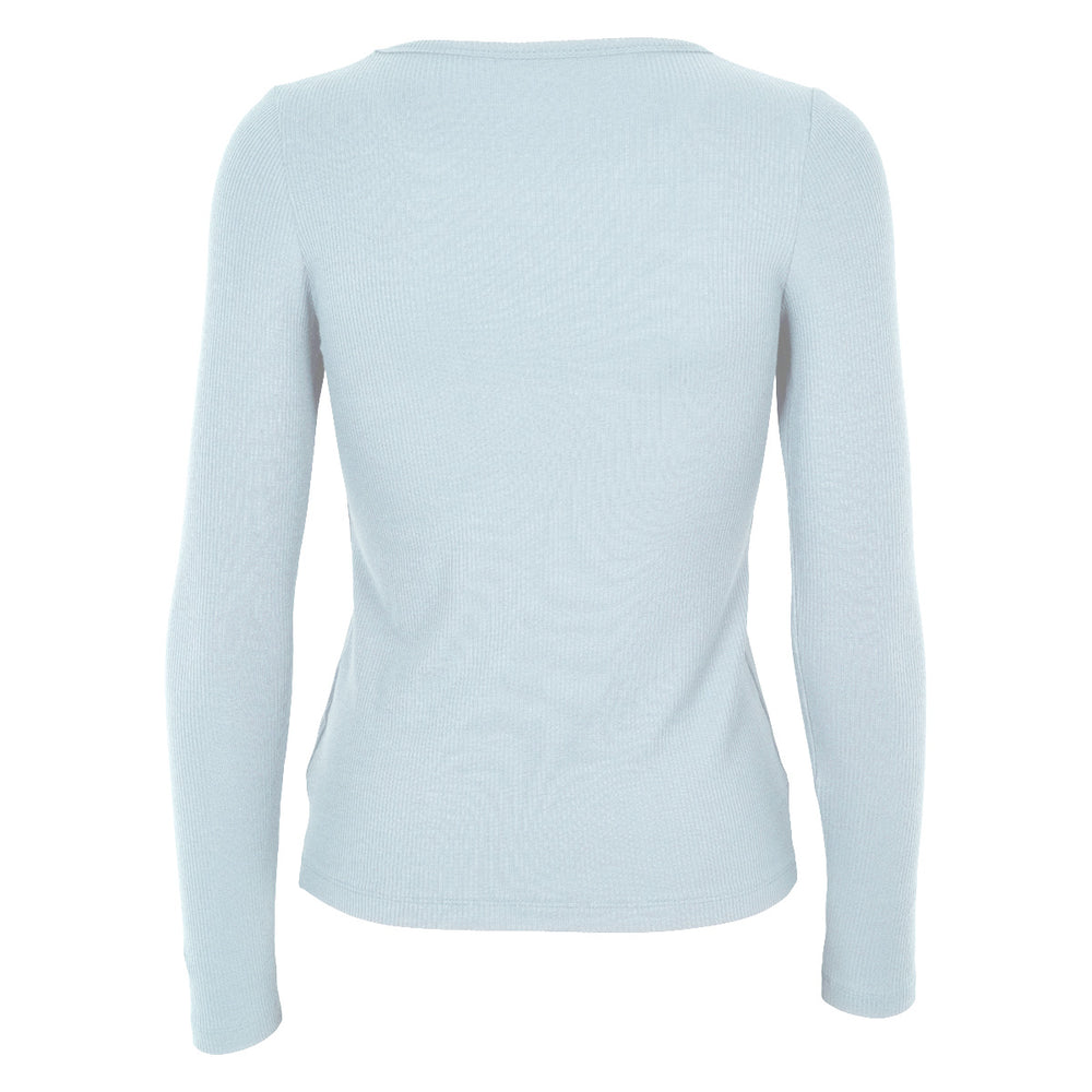 Conservandum MELLOW tencel rib longsleeve top S_S Tee Ocean 014421102
