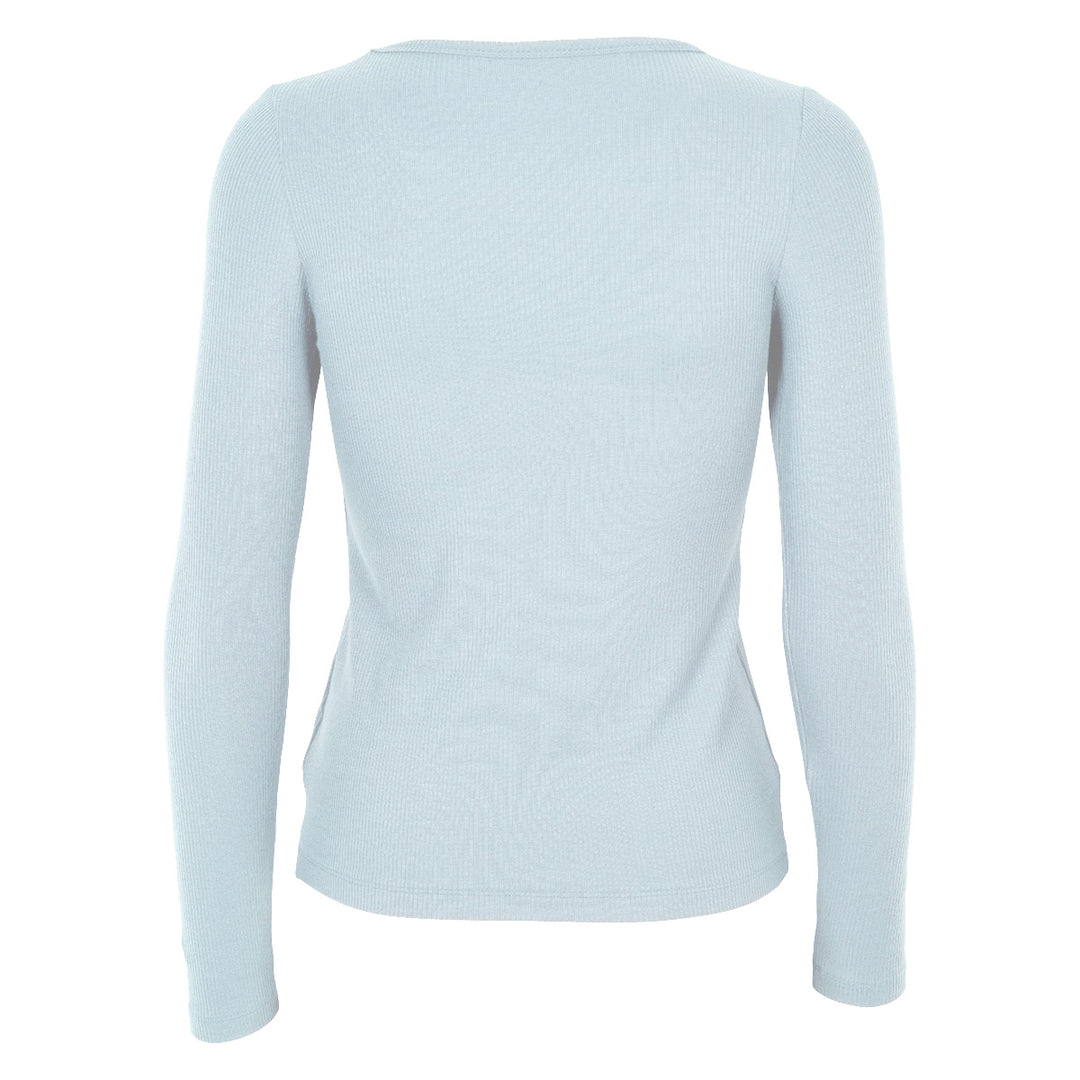 Conservandum MELLOW tencel rib longsleeve top S_S Tee Ocean 014421102