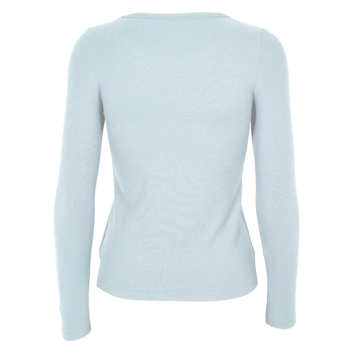 Conservandum MELLOW tencel rib longsleeve top S_S Tee Ocean 014421102