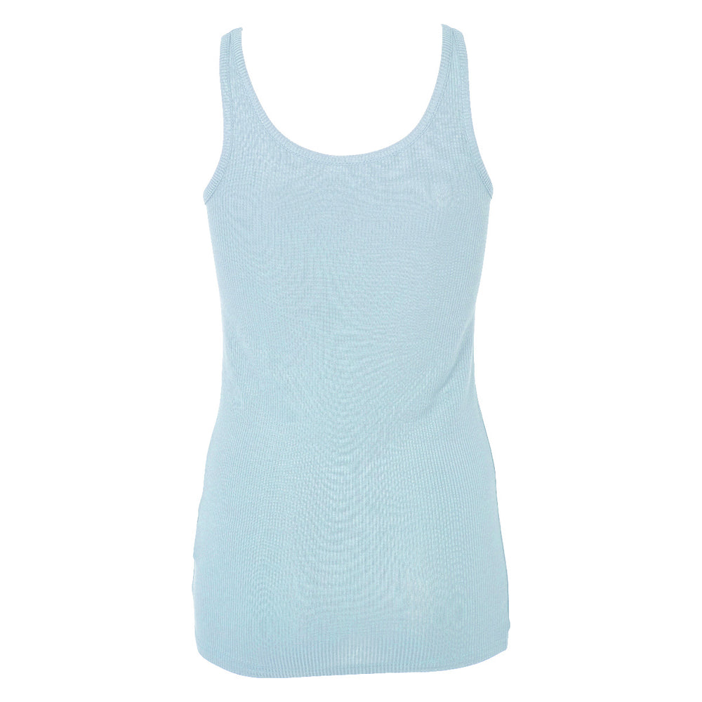 Conservandum MELLOW tencel rib sleeveless top S_S Tee Ocean 014421102