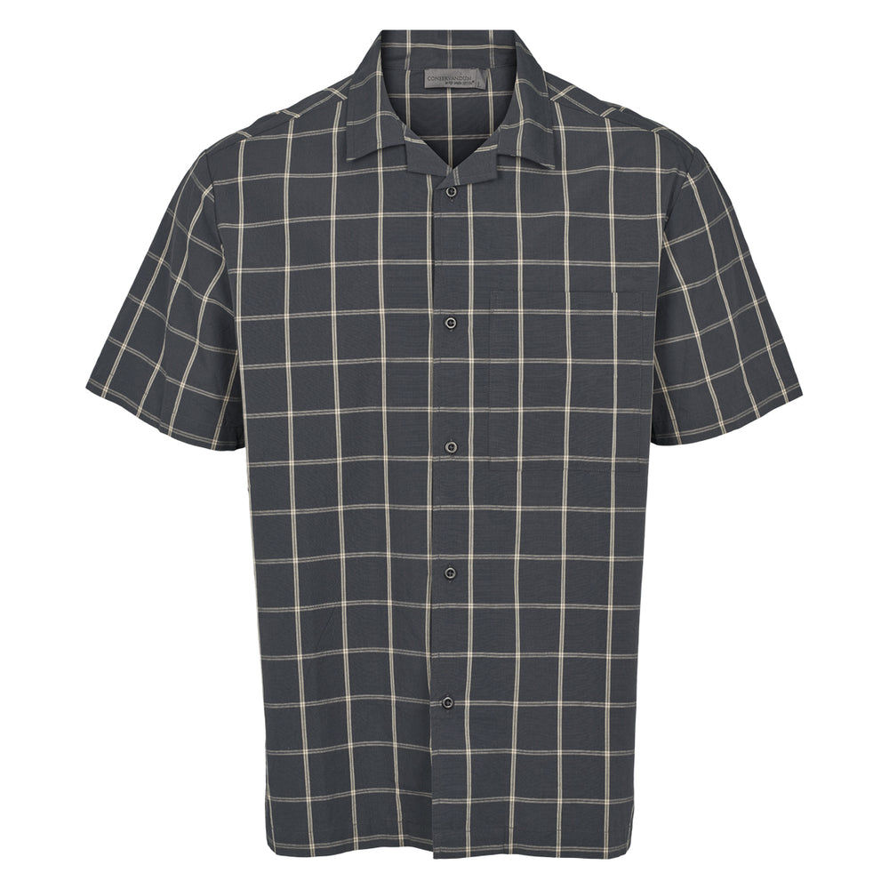 Conservandum MEN'S CHECK shirt S_S Tee Night blue/ Cashmere 690000208