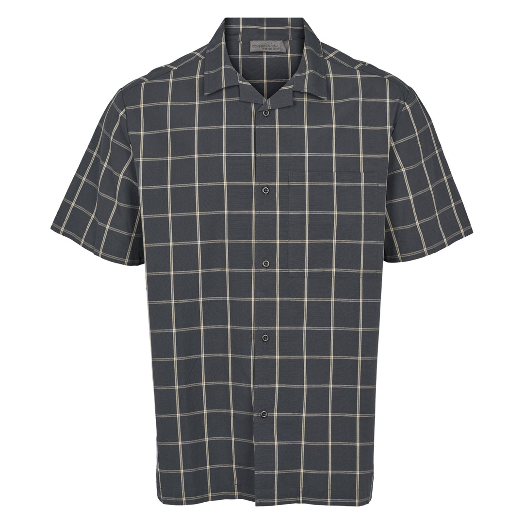 Conservandum MEN'S CHECK shirt S_S Tee Night blue/ Cashmere 690000208
