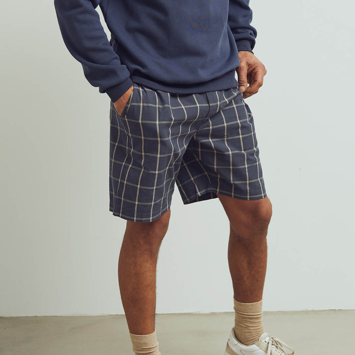 Conservandum MEN'S CHECK shorts Pants Night blue/ Cashmere 690000208