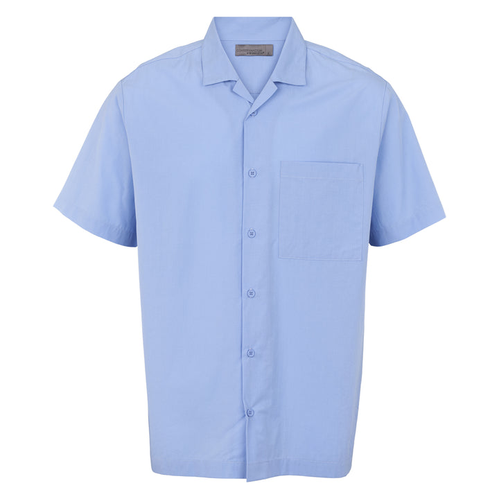 Conservandum MEN'S POPLIN shortsleeve shirt S_S Tee Shell blue 016392901
