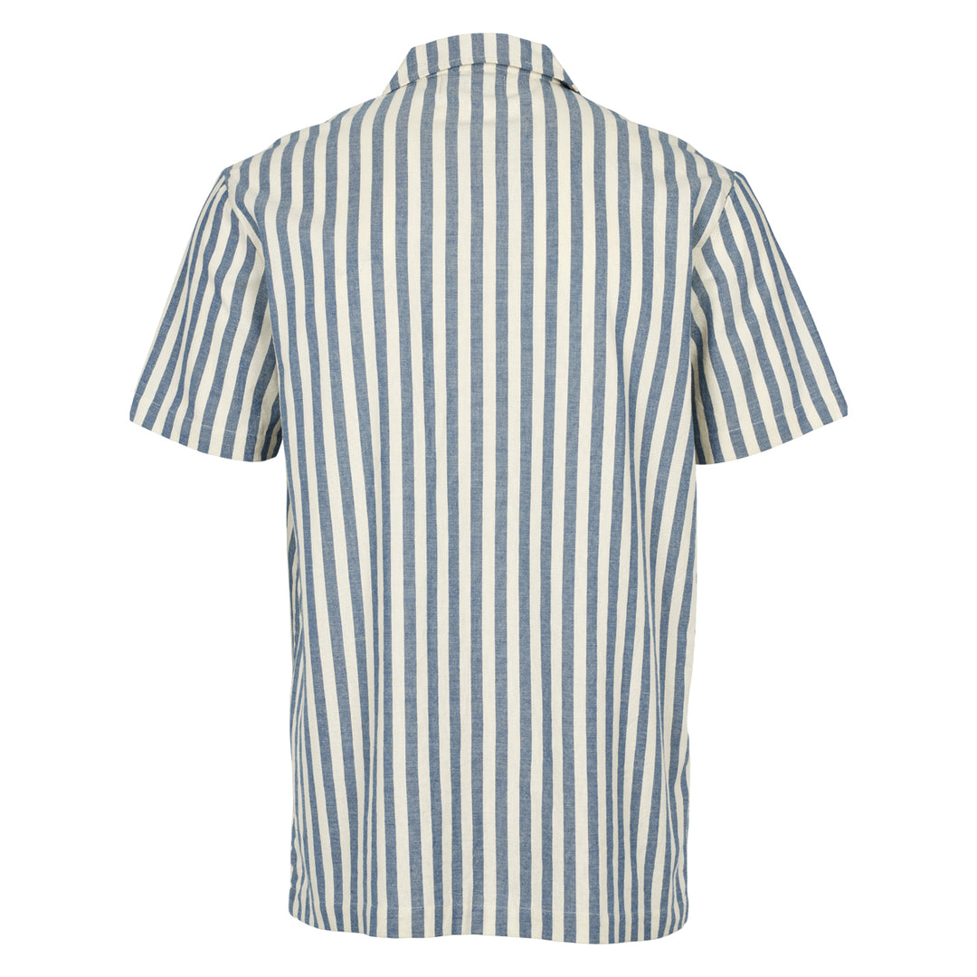Conservandum MEN'S STRIPE WOVEN shirt S_S Tee Blue / White 690000274