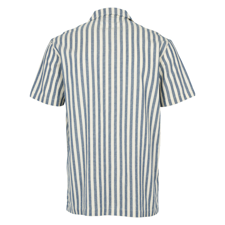 Conservandum MEN'S STRIPE WOVEN shirt S_S Tee Blue / White 690000274