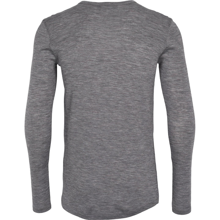 Conservandum MEN'S WOOL T-shirt L_S Tee Pale grey melange 791080900