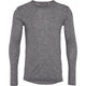 Conservandum MEN'S WOOL T-shirt L_S Tee Pale grey melange 791080900