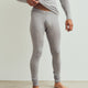 Conservandum MEN'S WOOL long underpants Pants Pale grey melange 791080900