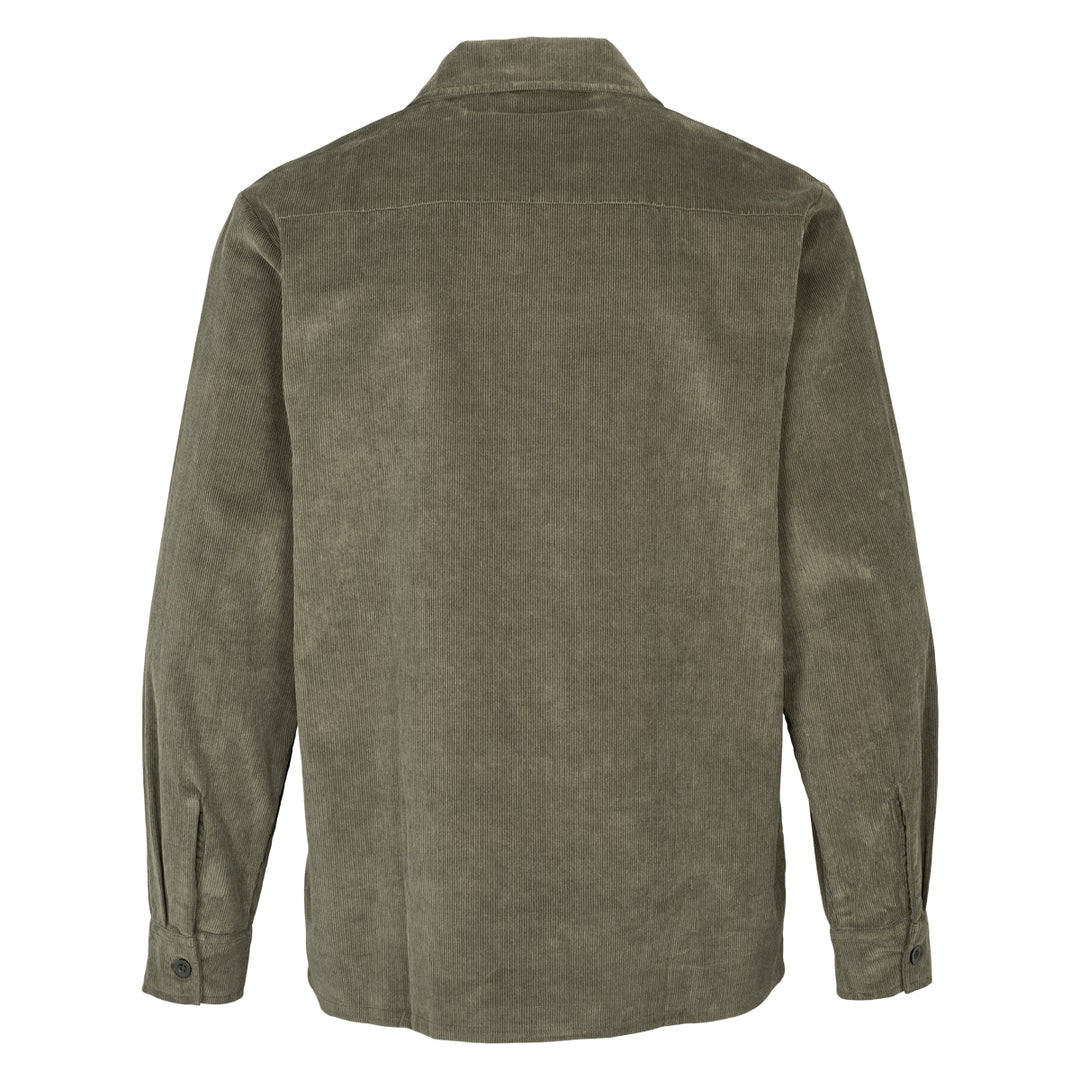 Conservandum MEN'S corduroy shirt S_S Tee Deep green 019040401