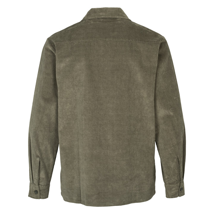 Conservandum MEN'S corduroy shirt S_S Tee Deep green 019040401
