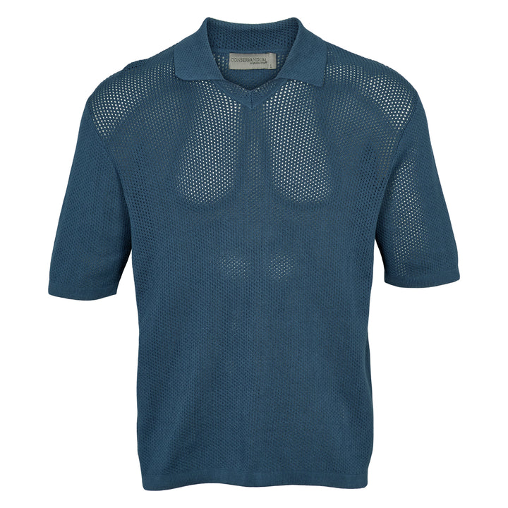 Conservandum MEN'S knit club polo Sweatshirt Navy 019403101