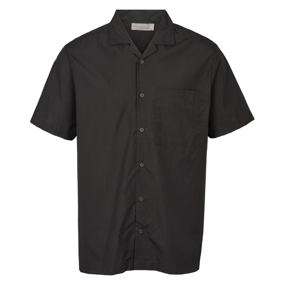 Conservandum MEN'S poplin shirt S_S Tee Black 019400706