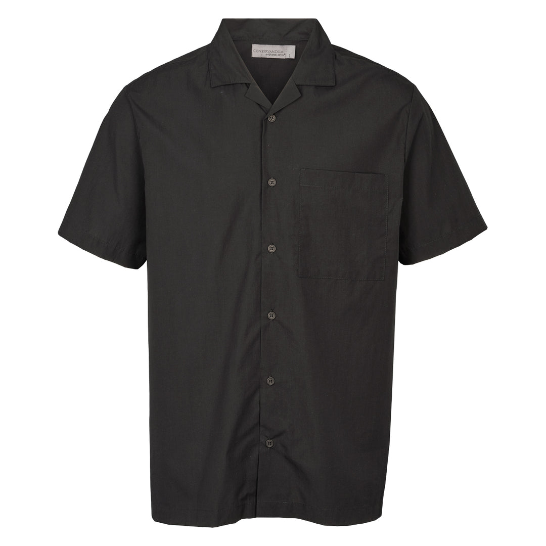 Conservandum MEN'S poplin shirt S_S Tee Black 019400706