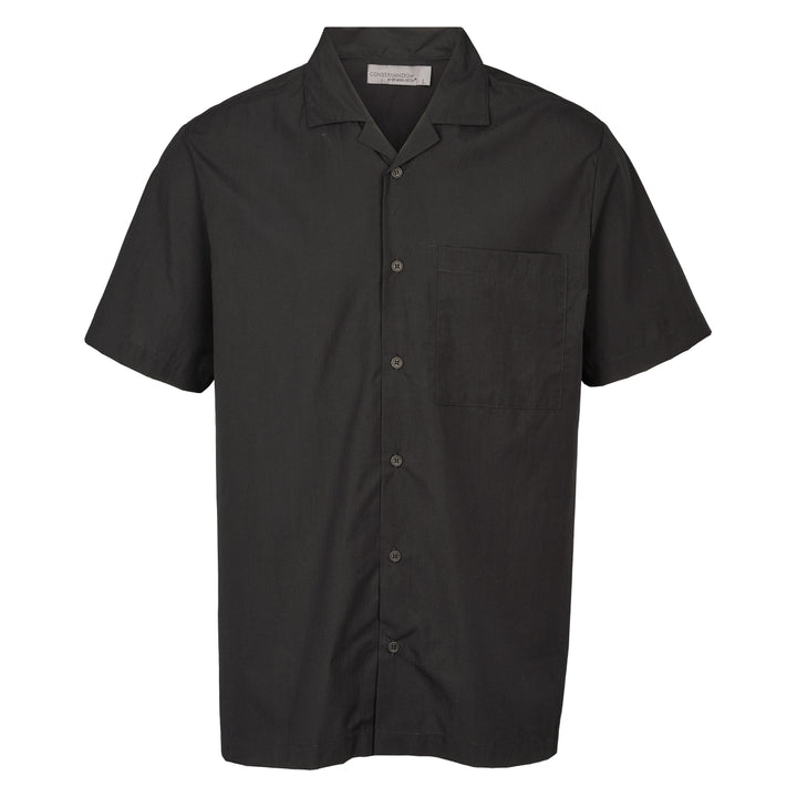 Conservandum MEN'S poplin shirt S_S Tee Black 019400706