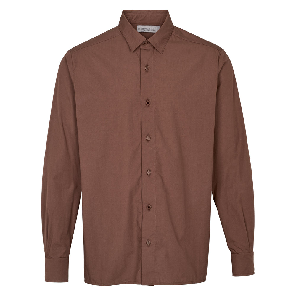 Conservandum MEN'S poplin shirt S_S Tee French Roast 019101200