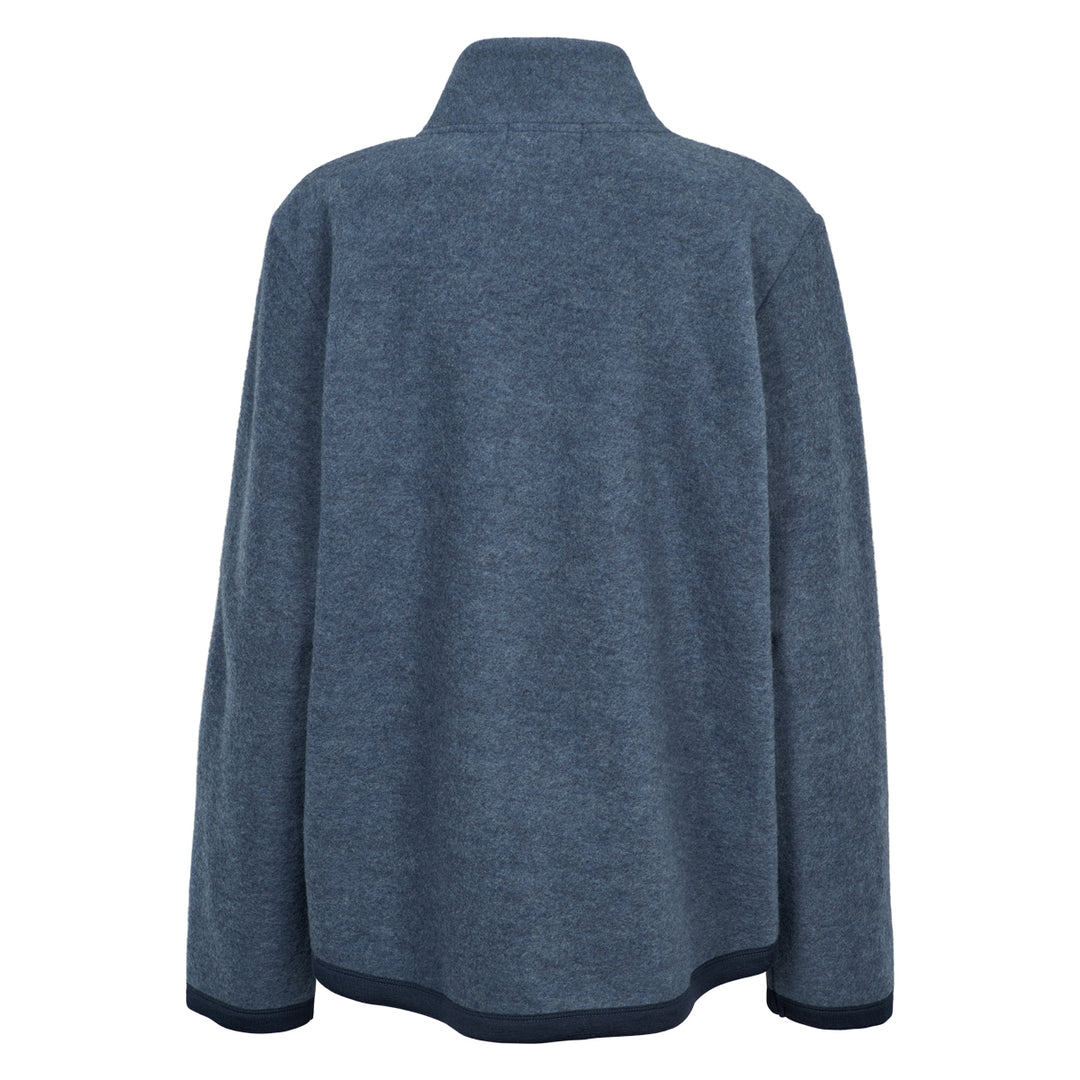 Conservandum MEN'S wool fleece pullover Sweatshirt Navy melange 763006900
