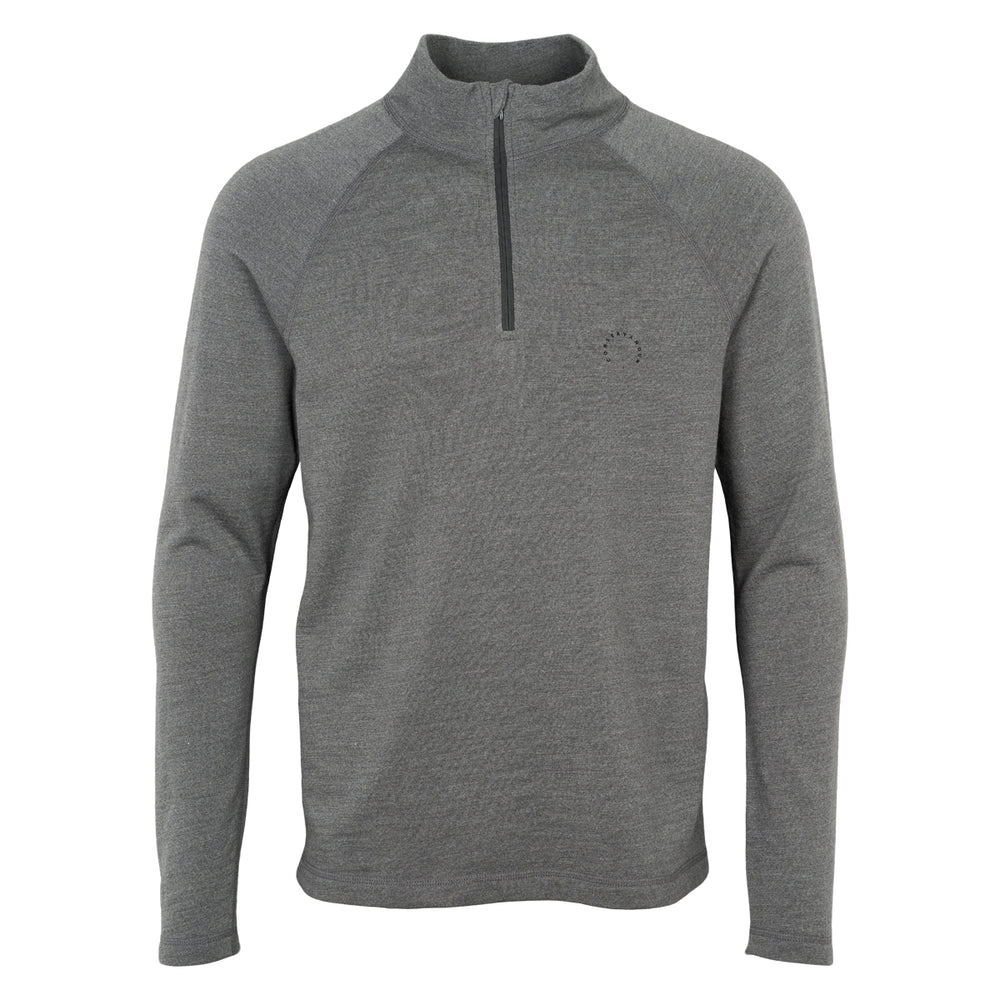 Conservandum MEN'S wool zip sweater S_S Tee Dark grey 892000011