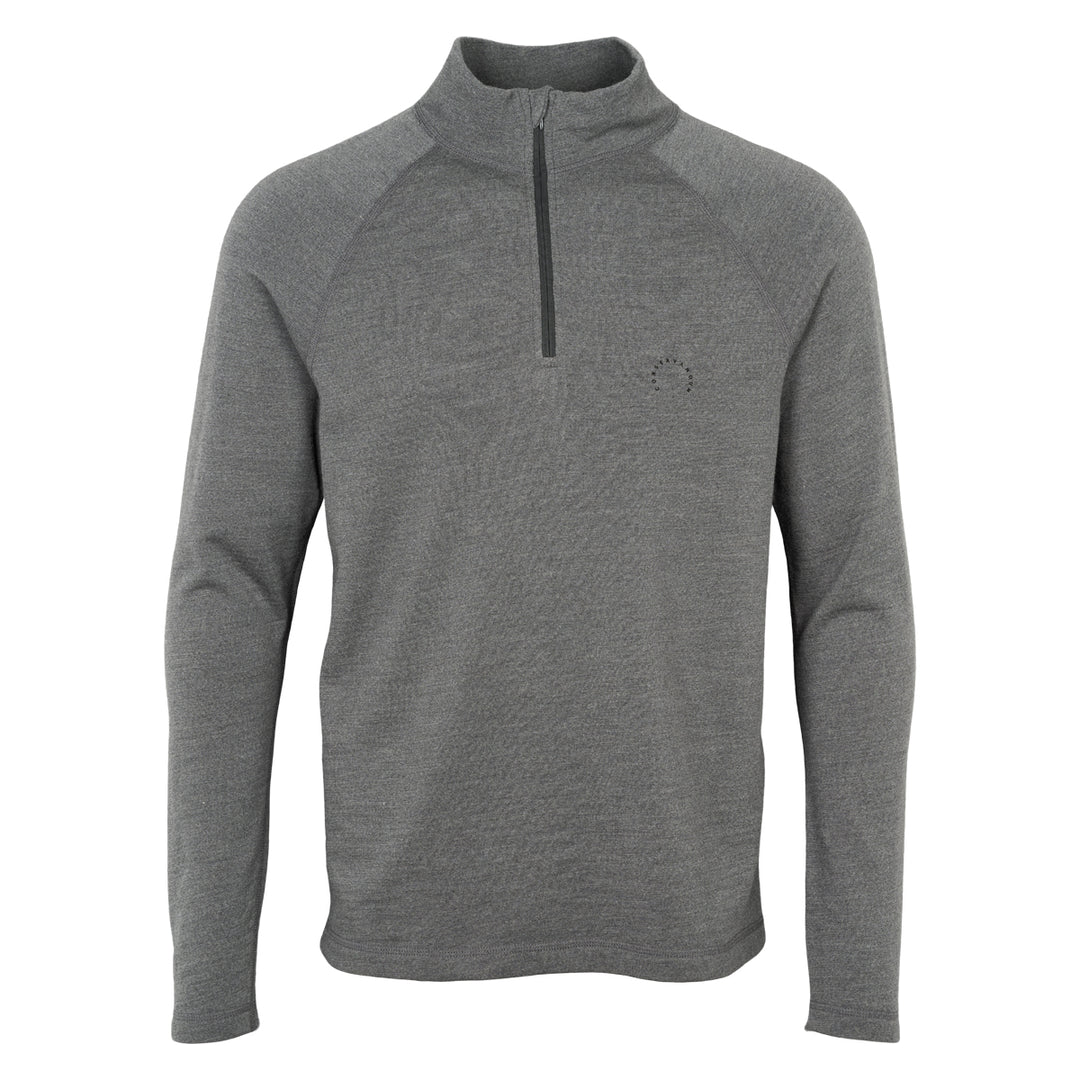 Conservandum MEN'S wool zip sweater S_S Tee Dark grey 892000011