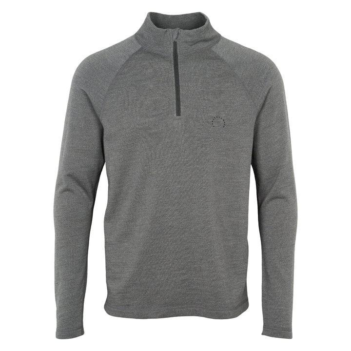 Conservandum MEN'S wool zip sweater S_S Tee Dark grey 892000011