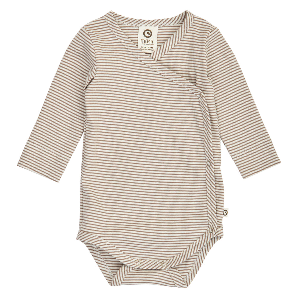 müsli MINI STRIPE RIB body Bodystockings Balsam cream/ Walnut 690000343