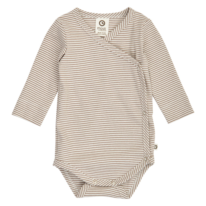 müsli MINI STRIPE RIB body Bodystockings Balsam cream/ Walnut 690000343