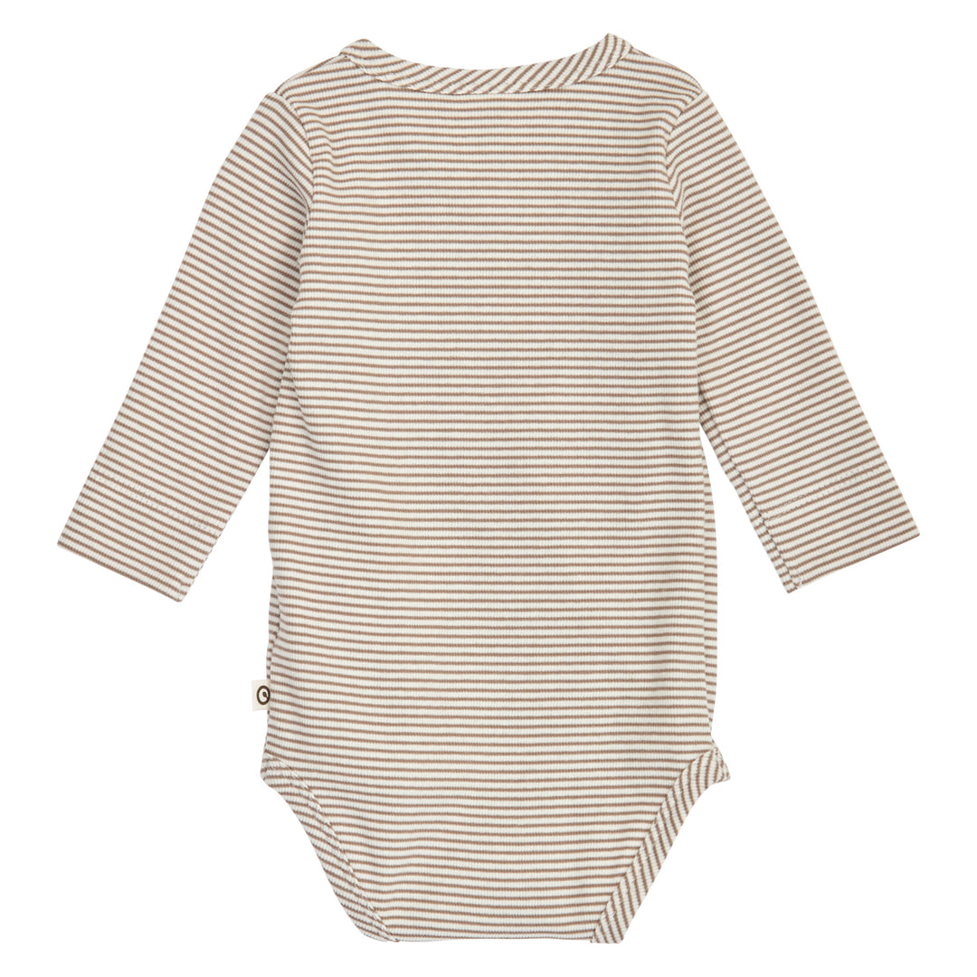 müsli MINI STRIPE RIB body Bodystockings Balsam cream/ Walnut 690000343