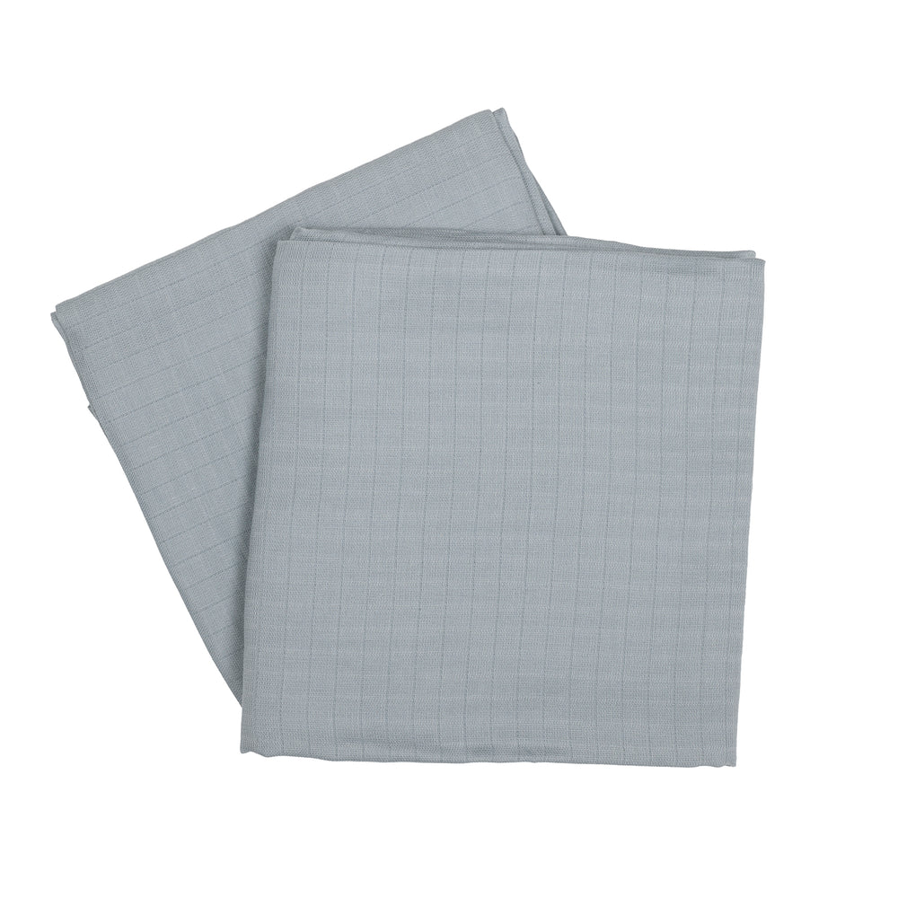 müsli MUSLIN babywrap 2-pack Nursery Jasmin blue 015430501
