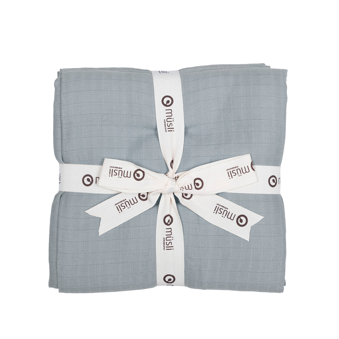 müsli MUSLIN babywrap 2-pack Nursery Jasmin blue 015430501