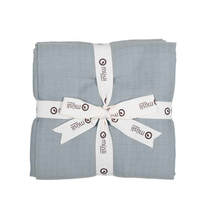 müsli MUSLIN babywrap 2-pack Nursery Jasmin blue 015430501